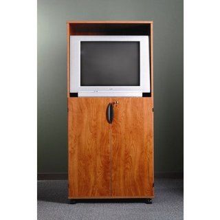 Video Presentation Cabinet with Full Doors Color Fusion Maple  Storage Cabinets 