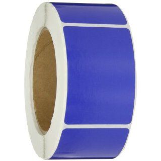 Aviditi DL630B Rectangle Inventory Color Coded Label, 3" Length x 2" Width, Dark Blue (Roll of 500)