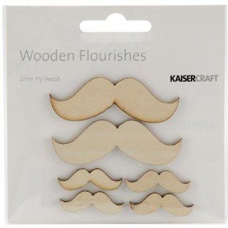 Kaisercraft   Flourishes   Die Cut Wood Pieces   Moustache Toys & Games