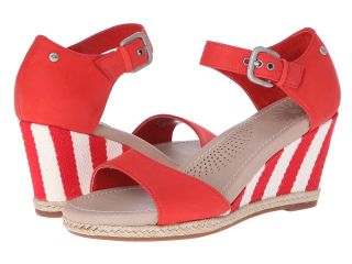 UGG Atasha Stripe Womens Sling Back Shoes (Red)