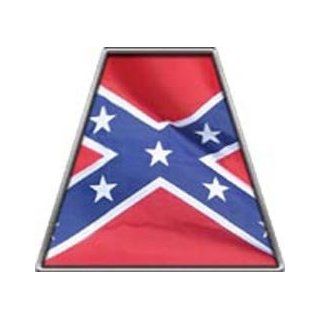 Fire Helmet TETRAHEDRONS Confederate Flag   Single REFLECTIVE Decal 
