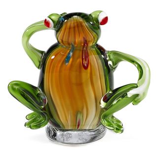 Badash Murano Style Art Glass Sitting Frog