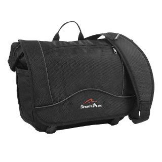 Olympia Laptop Carrying Case Safety Messenger Bag in Gray with Pockets Computers & Accessories