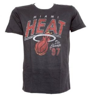 Junk Food NBA CHAMPS Miami Heat Vintage Inspired Solid Tee (NB658 7730)   Black Clothing