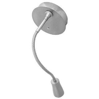 Access Lighting 70003LED BS Epiphanie Gooseneck Wall Lamp, Brushed Steel Finish   Wall Sconces  