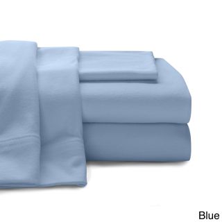 Baltic Linen 100 percent Cotton Luxury Jersey Sheet Set Blue Size California King