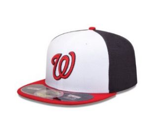 MLB Washington Nationals Batting Practice 59Fifty Baseball Cap, White/Red  Sports Fan Baseball Caps  Sports & Outdoors