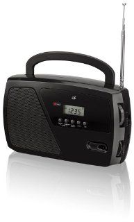 GPX, Inc. R633B Portable Shortwave AM/FM Clock Radio (Black) Electronics