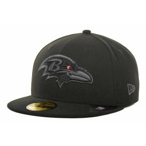 Baltimore Ravens New Era NFL Black Gray Basic 59FIFTY Cap