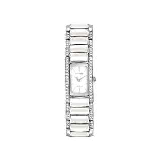 Citizen Eco Drive Normandy Womens Silver Tone Bracelet Watch EG2950 51A