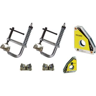 Strong Hand Tools Economy Welding Table Accessory Clamp Kit   6 Pc. Set, Model