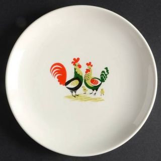 Steubenville Family Affair Salad Plate, Fine China Dinnerware   Rooster, Hen & C