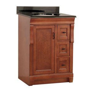 Foremost NACACB2522D Warm Cinnamon Naples 25 Vanity with Colorpoint Vanity Top