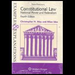 Constitutional Law, National Power and Federalism  Examples and Explanations
