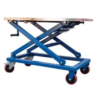 Vestil CART 660 M Steel Mechanical Scissor Cart, 660 lbs Capacity, 37" Length x 23 1/2" Width Platform, 17 1/4   39 1/4" Height Range Lift Tables