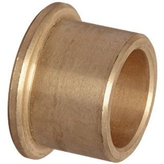 Bunting Bearings CFM010013010 Cast Bronze C93200 SAE 660 Flanged Sleeve Bearings, 10mm Bore x 13mm OD x 10mm Length   16mm Flange OD x 1.5mm Flange Thick
