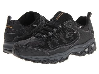 SKECHERS Afterburn M. Fit Mens Lace up casual Shoes (Black)