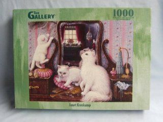 Janet Kruskamp 1000 Piece Jigsaw Puzzle Titled, "Purr fect Reflections" 