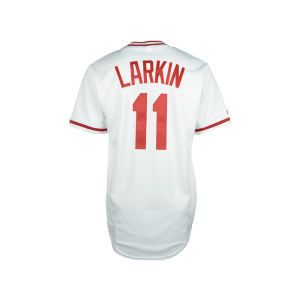 Cincinnati Reds Barry Larkin Majestic MLB Cooperstown Fan Replica Jersey