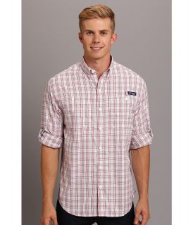 Columbia Super Tamiami Long Sleeve Shirt Mens Long Sleeve Button Up (Pink)