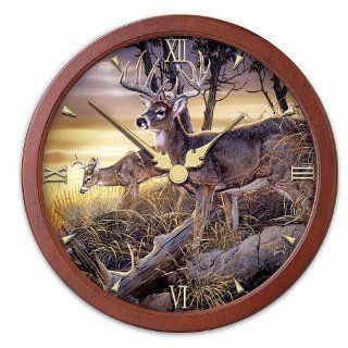 Transitioning Stained Glass Clock Chance Encounters by The Bradford Exchange   Wall Clocks