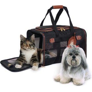 Sherpa 55511 Original Deluxe Pet Carrier Large Black With Black Trim  Soft Sided Pet Carriers 