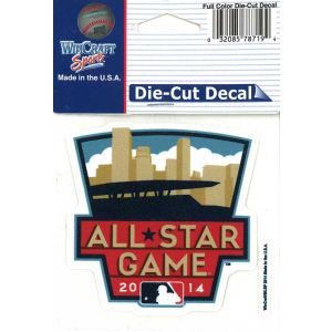 MLB 2014 All Star Game Wincraft World Series 4x4 Die Cut Decal