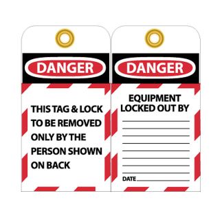 Nmc Lockout Tags   Lockout, Do Not Operate   6x3