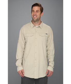 Columbia Big Tall Silver Ridge L/S Shirt Mens Long Sleeve Button Up (Beige)