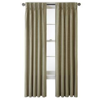 ROYAL VELVET Supreme Pinch Pleat/Back Tab Thermal Curtain Panel, Silver