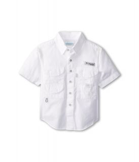 Columbia Kids Bonehead S/S Shirt Boys Short Sleeve Button Up (White)