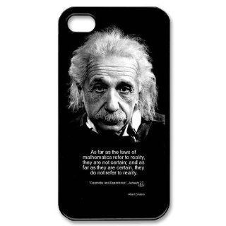 Custom Albert Einstein Cover Case for iPhone 4 4s LS4 639 Cell Phones & Accessories