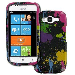 Colorful Paint Splatter Hard Case Cover for Samsung Focus 2 SGH I667 Cell Phones & Accessories