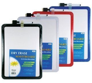 BAZIC White Board with Dry Erase Marker, 8.5 x 11 Inch, Assorted 