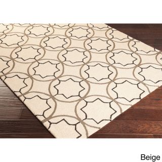 Hand hooked Dolly Contemporary Geometric Indoor/ Outdoor Area Rug (3 X 5)