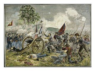Battle of Gettysburg Pickett's Charge Giclee Print Art (24 x 18 in)  
