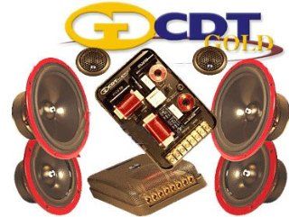 Hd 642 Gold   CDT Audio 6.5" / 4" 3 Way Gold Series Component System  Component Vehicle Speaker Systems 