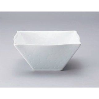 soup cereal bowl kbu669 09 502 [5.83 x 5.83 x 2.68 inch] Japanese tabletop kitchen dish Delica RC wear white embossed square bowl M [14.8 x 14.8 x 6.8cm] China Tableware Restaurant Hotel restaurant business kbu669 09 502 Kitchen & Dining