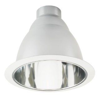 Juno Lighting Group 643HZ WH Aculux 6IN Open Downlight A Lamp Recessed Trim, Haze Reflector with White Trim Ring   Recessed Light Fixture Trims  