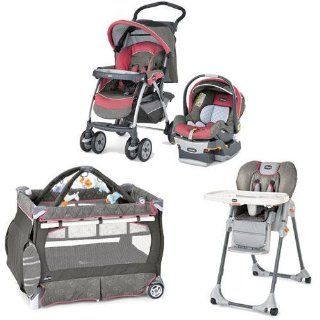 Chicco Foxy Kit Matching Stroller System High Chair and Play Yard Combo   Foxy  Baby Doll Strollers  Baby