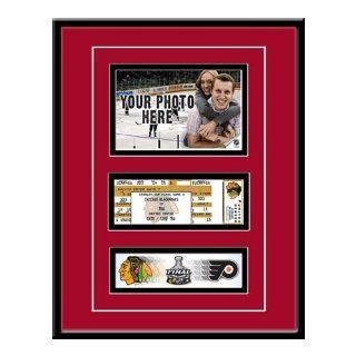 NHL Chicago Blackhawks Game Day Ticket Frame 2009/10 Stanley Cup Playoffs Sports & Outdoors