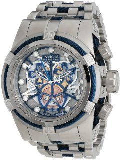 Invicta Men's 12900 Bolt Reserve Chronograph Silver and Gold Tone Dial Stainless Steel Watch at  Men's Watch store.
