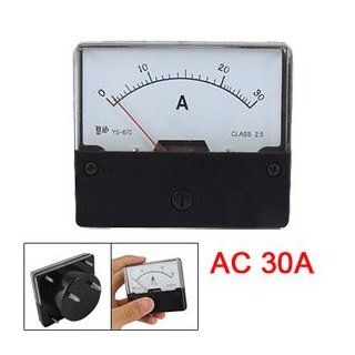 AC 30A Rectangular Panel Analog Meter Ammeter YS 670   Ac Amp Meter  