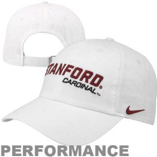 Stanford University Cardinal merchandise  Nike Stanford Cardinal Heritage 86 Campus Adjustable Performance Hat   White  Sports Fan Apparel  Sports & Outdoors