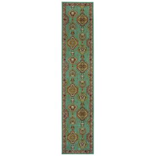 Karastan Bellingham Farragut Celadon Rug (25 X 12)