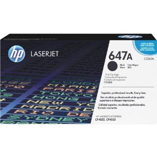 HP CE260AG, 647A Black Toner Cartridge, 8,500 Page Yield Electronics