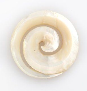 673 Glowing Spiral Shell Pendant/ Organic / Silver Jewelry of Bali Individual Pendants Jewelry