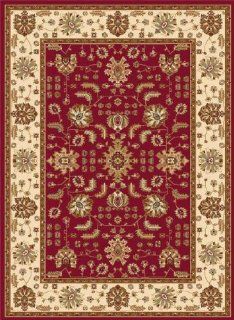 Home Dynamix Area Rug Madlena Rug 3206 215 Red Ivory 5'2" Round Books