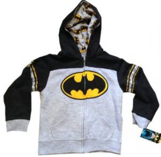 BATMAN   Logo   Black / Grey Toddler / Small Youth ZipUp Hoodie   size 2T Clothing