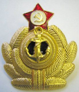 Russian Military Army Navy Anchor * Hat Pin Star Cap Badge Kokarda * xm.Anchor 
